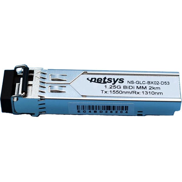 1.25Gbps SFP BIDI, Simplex LC, 1550nm/1310nm, 2km, Multimode - NS-GLC-BX02-D53