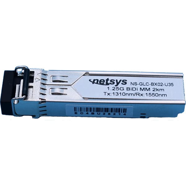 1.25Gbps SFP BIDI, Simplex LC, 1310nm/1550nm, 2km, Multimode - NS-GLC-BX02-U35