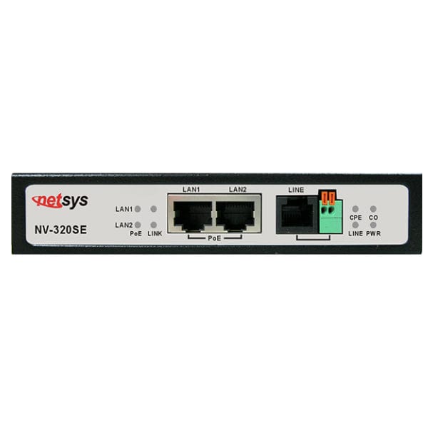 GigaPort VDSL2 Ethernet Extender Kit (320Mbps) with PoE Remote Unit - NV-320SEKIT