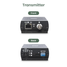 PoE Over Coax Extender Kit – 802.3af/at/bt Compatible, RG59/RG6, 10/100Mbps, Up to 500m at 100Mbps / 800m at 10Mbps – IP09CPK