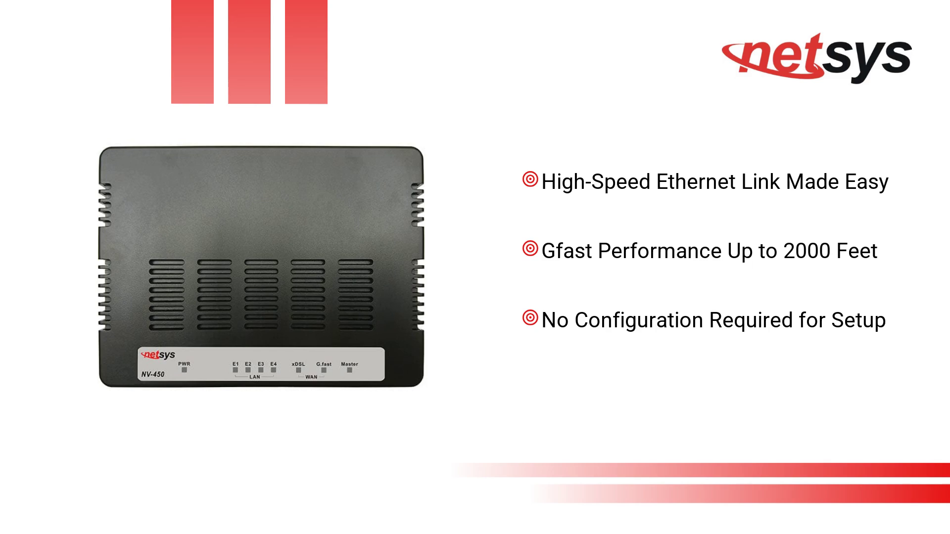 1000Base-T Ethernet Extender Kit - NV-450EKIT - Netsys Americ – www ...