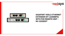 GigaPort VDSL2 Ethernet Extender Kit (320Mbps) with PoE Remote Unit - NV-320SEKIT by@Outfy