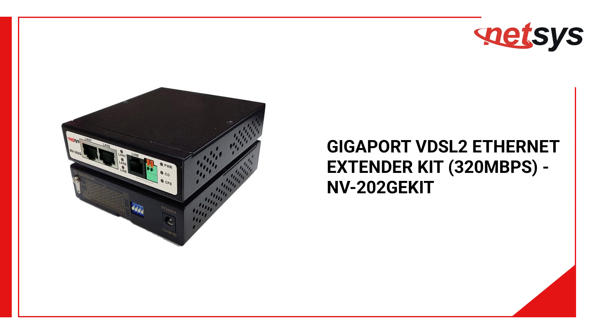 Sisnet Distance Extender VDSL2, G.fast & G.hn Gigabit Ethernet Extenders | Netsys-America – www ...