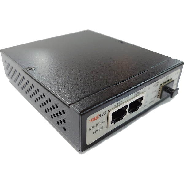GigaPort 1.25G (550m) Single Strand Multimode Fiber Media Converter Kit - NM-2000EMKIT