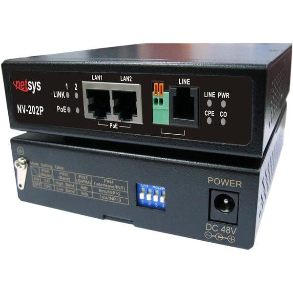 Kit - HyperXtender PE Ethernet Extender with PoE Remote Unit- NV-202PEKIT - {product_type] - Ethernet Extender - www.netsys-direct.com
